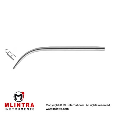 Suction Tube Stainless Steel, 14 cm - 5 1/2" Diameter 2.5 mm Ø